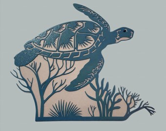 Sea Turtle - salt water, endangered species, gulf coast