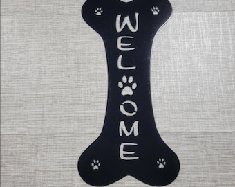 Dogs Always Welcome! - Close Out Special, metal sign