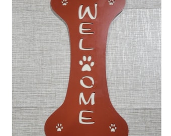 Dogs Always Welcome - Close Out Special, metal sign