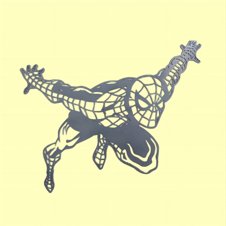 Spider Super Hero Metal Art - Close Out Special - birthday gift image 2