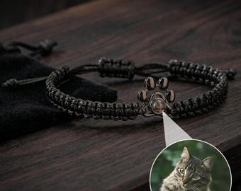 Haustier-Memorial-Armband mit verstecktem Foto im Inneren, individuelles Katzen- & Hundegeschenk
