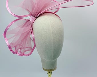 Diadema tocado rosa claro nueva Royal Ascot Kentucky Derby Bodas Sombrero Grande