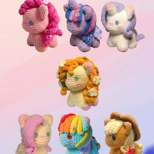 Crochet Pony Pattern PDF, Amigurumi Horse Tutorial, My Little Pony Inspired Plush (Digital Download)