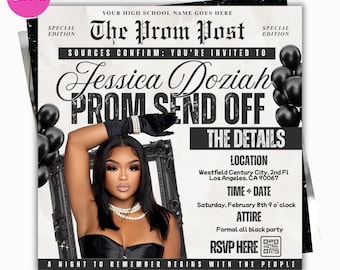 Panfleto de Despedida de Formatura, Panfleto de Formatura Faça Você Mesmo, Modelo de Formatura Canva, Despedida de Formatura, Evento de Despedida de Formatura, Editável, Faça Você Mesmo Canva, Download Instantâneo