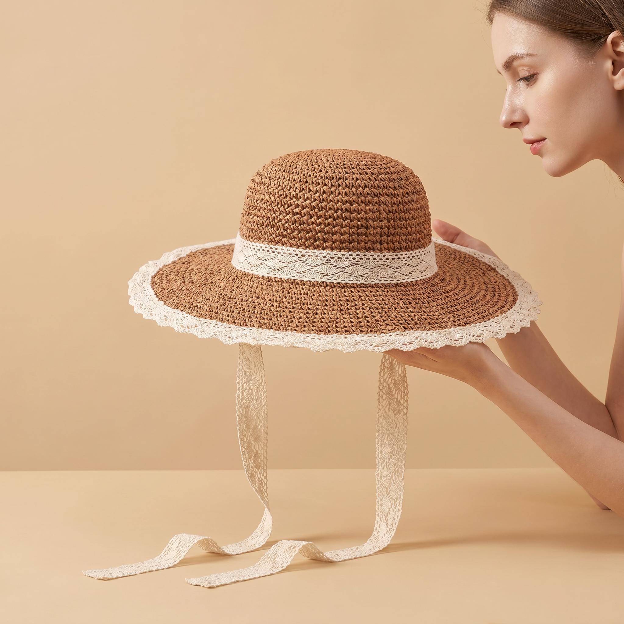 Straw Hat Lace Ribbon - Etsy