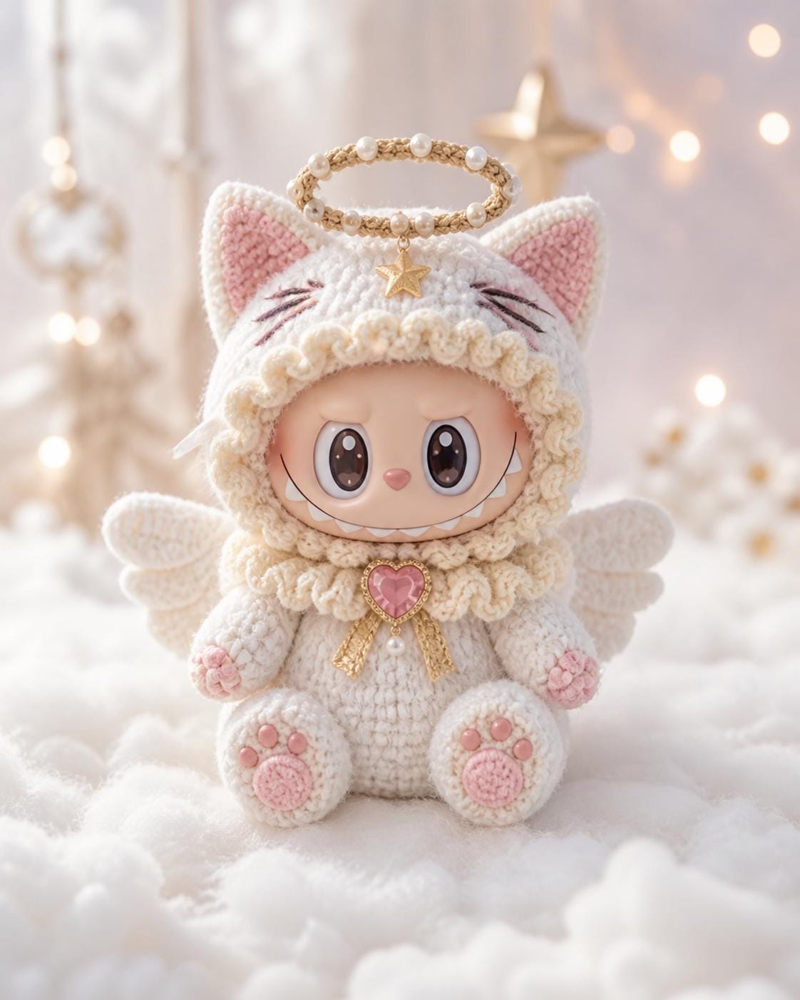 Angel Hood Kitten Amigurumi Crochet Pattern