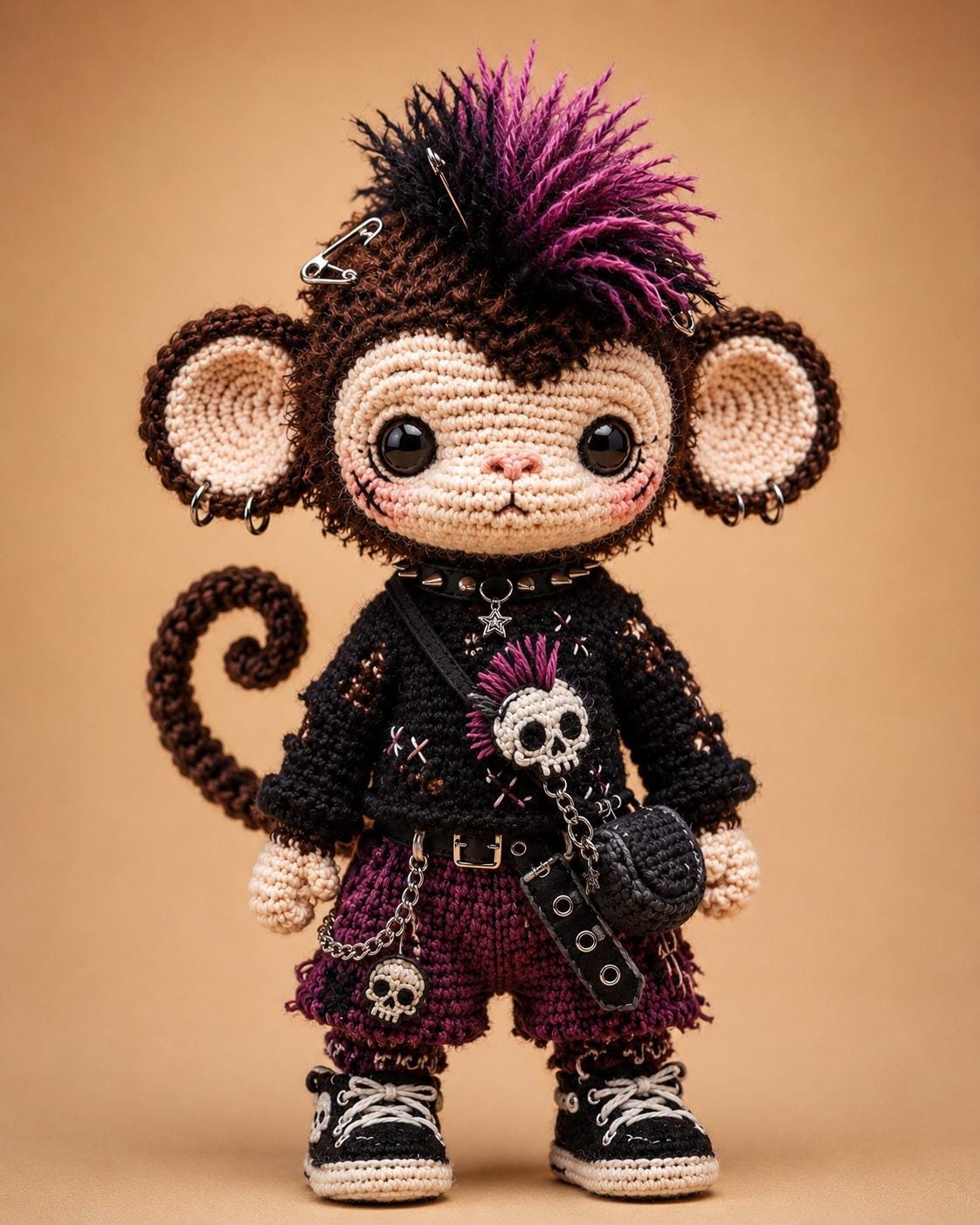 Punk Monkey Crochet Pattern