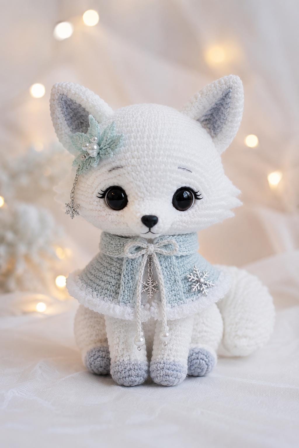 ホッキョクギツネのぬいぐるみ - Etsy 日本