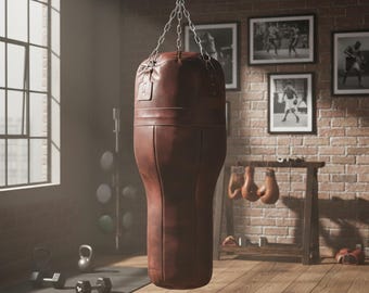 Personalisierte handgemachte Oberschnitt Hochleistungsleder Boxsack | Custom-Logo Martial-Art Kickboxsack, UFC Boxsack| Geschenk-Für-Ihn