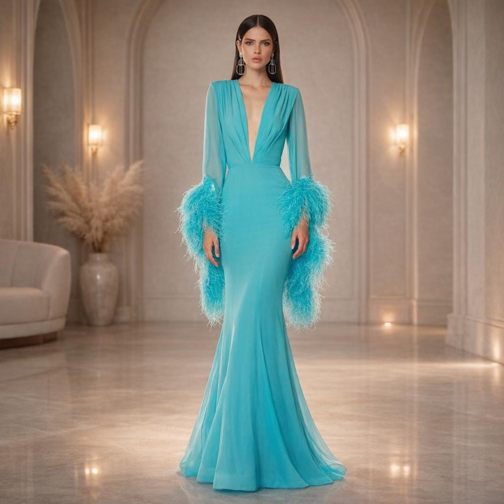 turquoise evening dress uk Afia Teal