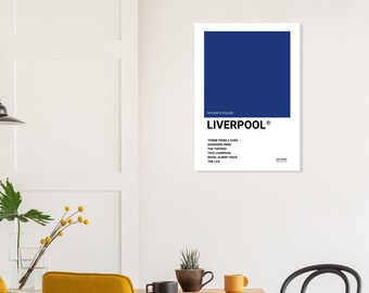 Silverstone (Everton) - UK Städte Poster - Typografischer seidenmatter Kunstdruck - Lokale Kultur Legenden Design - Geschenk für einen Fußballfan