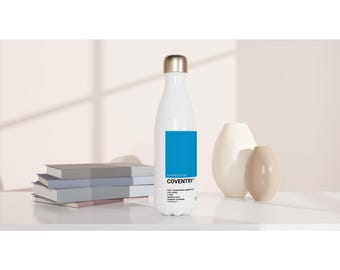 Coventry (City FC) Edelstahl Blau und Weiß Wasserflasche | UK Städte Serie | Sky Blues Fan Geschenk | Thermosflasche