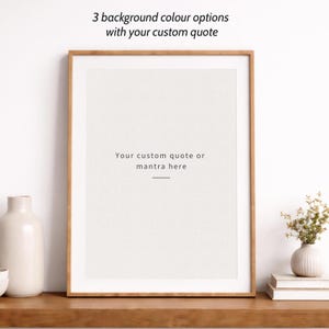 Personalised Quote Print Gift | Custom Wall Art Her | Own Words Minimalist Poster | Thoughtful Mental Health Gift | A4 A3 Gradient Print