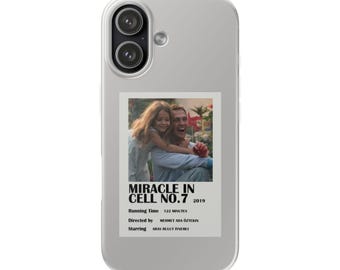 Funda para teléfono/funda flexible con póster fotográfico de "Milagro en la celda n.° 7", imagen personalizada.