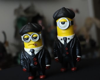 Peaky Blinders Minion Figurine, Hand Painted Gangster Statue, Collectible Display Figure, Unique Gift for Fans, Shelf Decor
