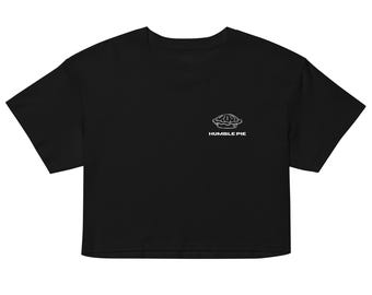 Maglietta Crossfit Humble Pie - T-shirt fitness con umorismo - Battuta da palestra - Top corto da donna