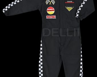 Fast One Birthday Suit - Race Car Birthday Toddler Costume - Black Racer Outfit - Halloween Costume
