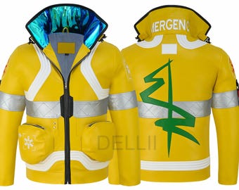 Cyberpunk Edgerunners David Martinez Cosplay Jacket: Handmade Vegan Leather Neon Coat