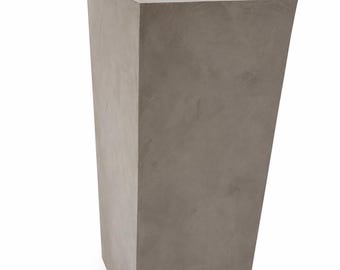 Handmade  Textured Pedestal Column | Limewash concrete color Display Stand