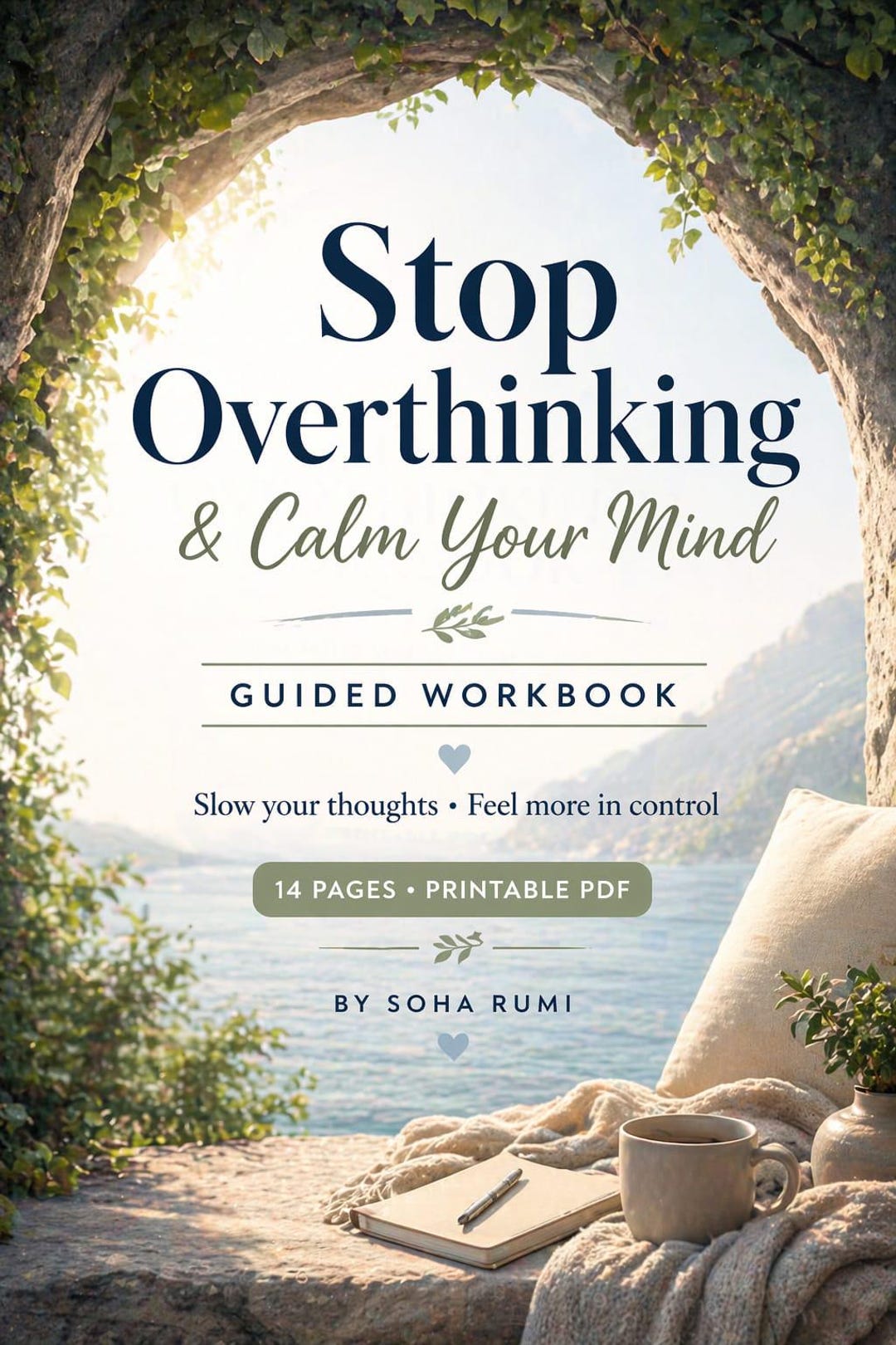Stop Overthinking Workbook | CBT Anxiety Relief Journal (printable PDF ...