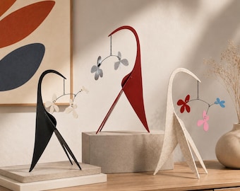 Kinetic Balance Sculpture, Modern Abstract Decor, Matisse Style Art, Living Room Accent