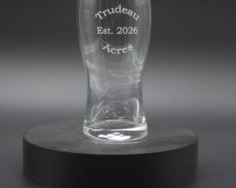 Vasos de cerveza Pilsner grabados a medida