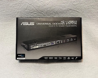 Estación de acoplamiento universal Asus para ampliar la capacidad de tu ordenador portátil.