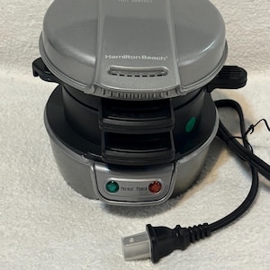 ハミルトンビーチ 朝食サンドイッチメーカー（タイマー付き、ノンスティック加工、タッチハンドル）