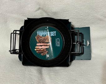 Charbroil 3-Piece Non-Stick BBQ Topper Set for Even Grilling