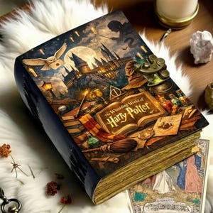 400 Page Harry Potter Leather Journal Writing Notebook Grimoire Sketchbook, Diary with Lock, Harry Potter Wizard Book, Harry Potter Gifts