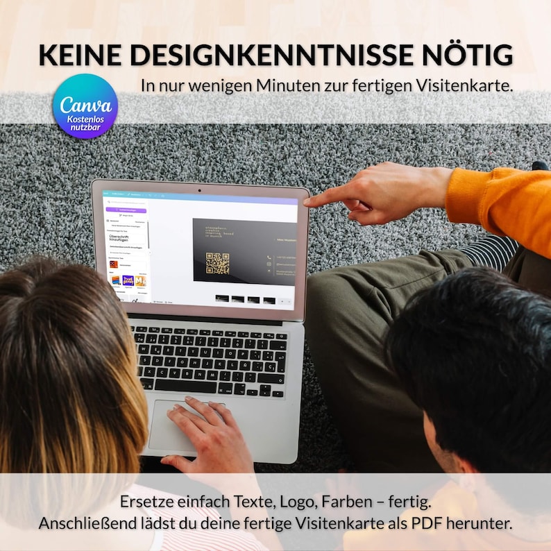 Luxuriöse Visitenkarten Vorlage in Schwarz & Gold in Canva bearbeiten – Texte, Logo und Farben ohne Designkenntnisse individuell anpassen – Louvion.de