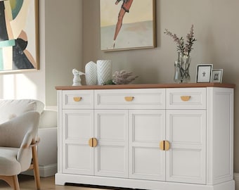Shaker Sideboard Buffet Cabinet Credenza Storage Coffee Bar Wooden Console Kitchen Organization Furniture