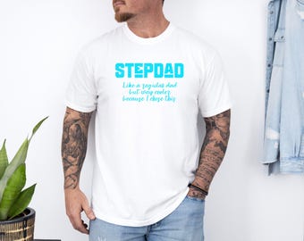 Maglietta per la festa del papà con il patrigno / T-shirt per il patrigno, maglietta con figura paterna