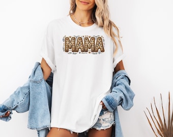 Dog Mama Paw Print T-Shirt | Comfort Colors® Garment-Dyed Tee