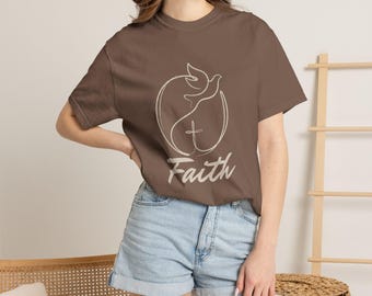 Faith Dove Cross T-Shirt | Christian Faith Tee