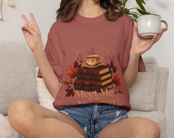 Autumn Book Lovers Fall Reading T-shirt | Cozy Reader Shirt