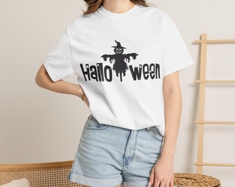 Scarecrow Unisex Tee, Halloween Shirt, Fall Season Top, Spooky Autumn T-Shirt, Harvest Festival Clothing
