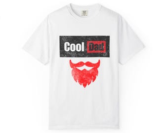 T-shirt da papà tinta in capo / Maglietta a vestibilità comoda con lavaggio vintage