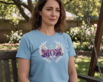 Personalized Mom in Heaven Shirt, Mother's Day Tee | Memorial Tribute