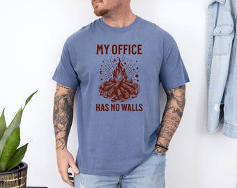 Campfire Camping Shirt | Camp Life Tee, Outdoor Camper Design
