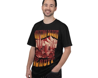 T-shirt con grafica del deserto dell'Arizona / Maglietta Arizona, paesaggio di cactus del sud-ovest