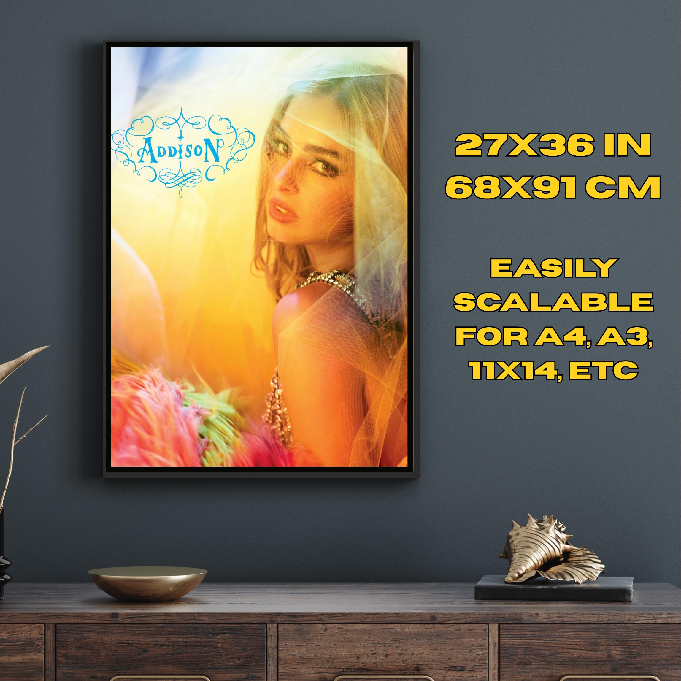 Addison Rae Poster Digital Download Album Cover Wall Art Pop Icon Print ...