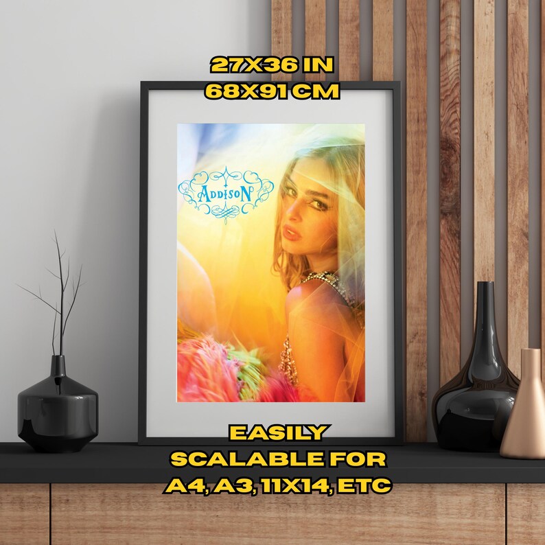 Addison Rae Poster Digital Download Album Cover Wall Art Pop Icon Print ...
