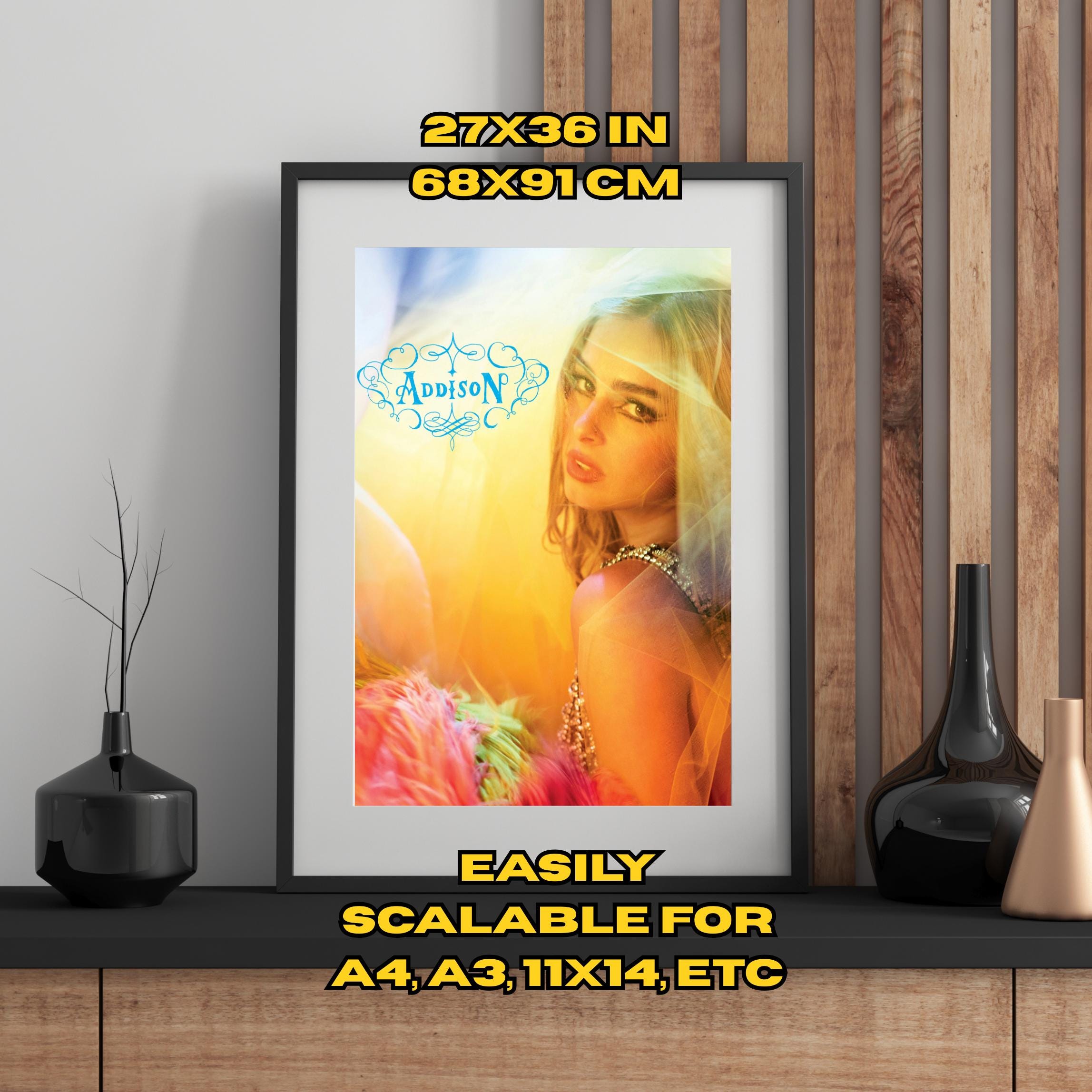Addison Rae Poster Digital Download Album Cover Wall Art Pop Icon Print ...