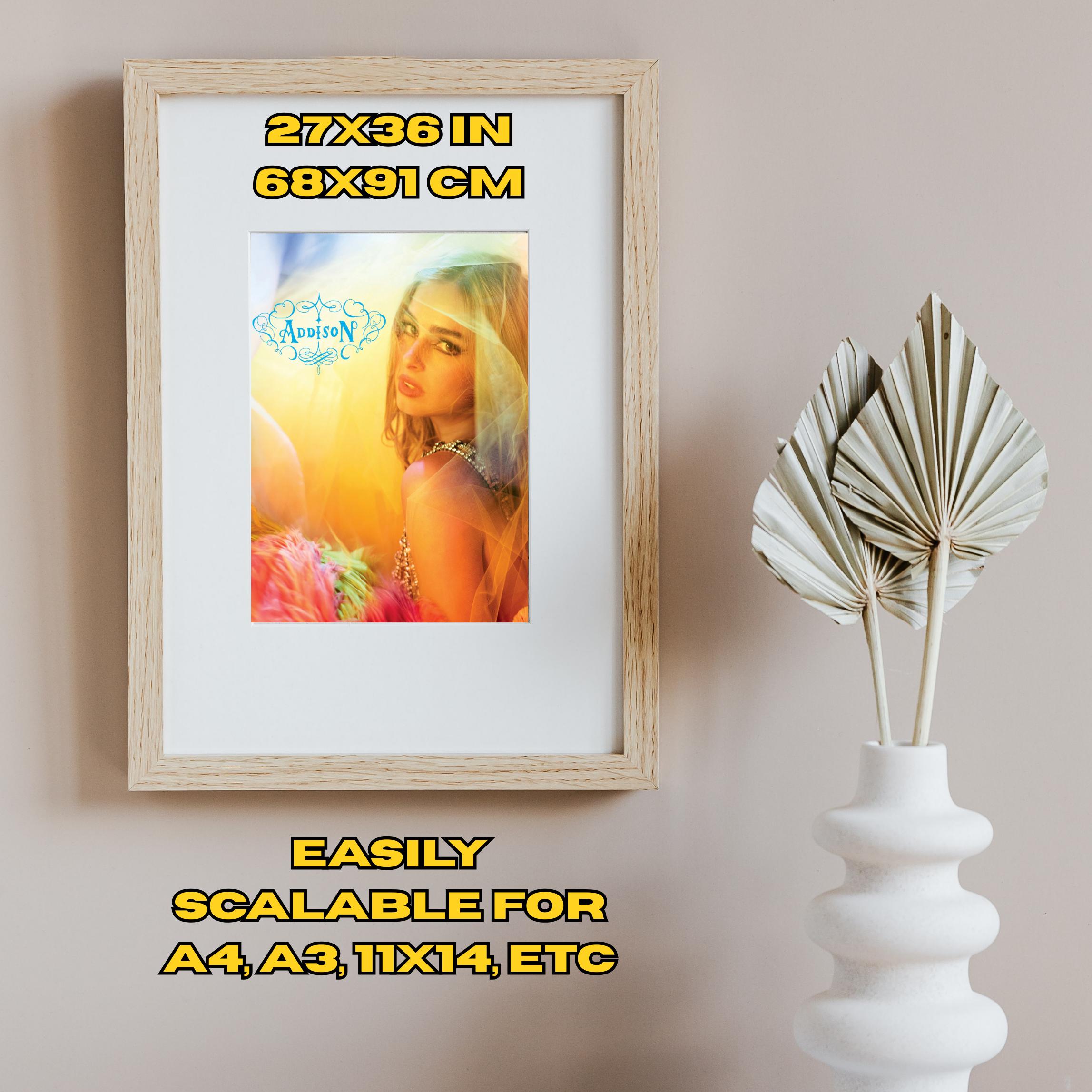 Addison Rae Poster Digital Download Album Cover Wall Art Pop Icon Print ...