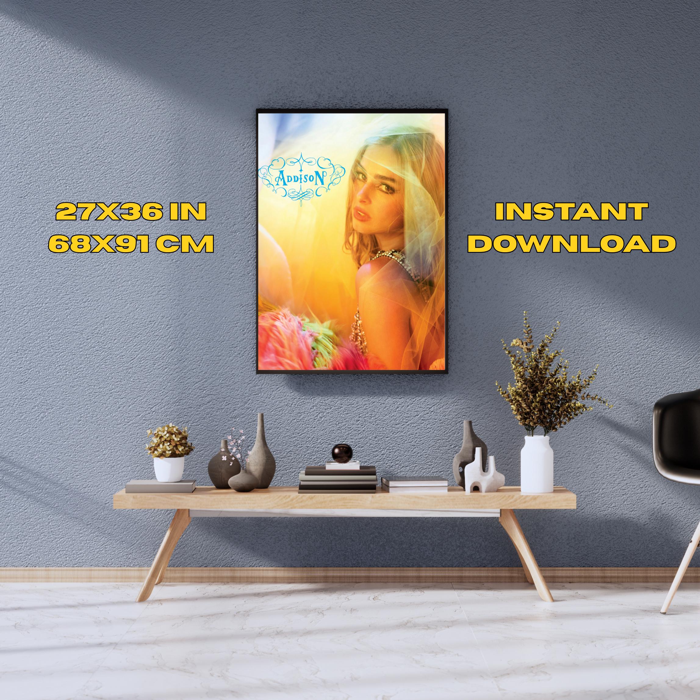 Addison Rae Poster Digital Download Album Cover Wall Art Pop Icon Print ...