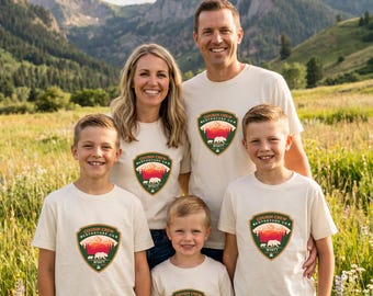 Cousin Crew Adventure Shirt | Camping Bear Family Matching Tee | Personalized Cousin Crew Shirts Kids Toddler Baby Adult | Custom Name