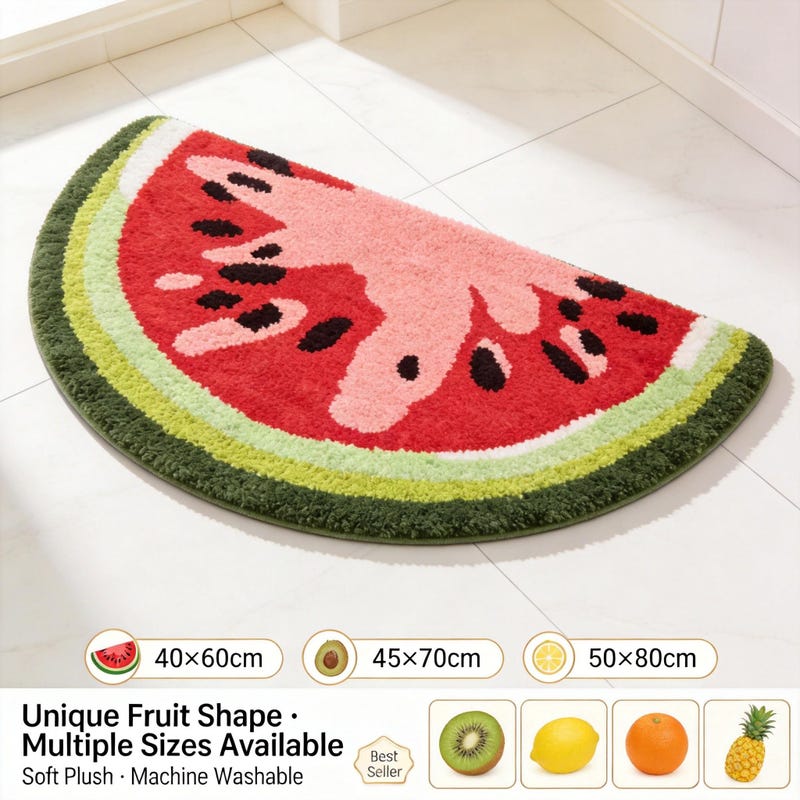 Food Shaped Rug Strawberry Shaped Rug - Etsy
