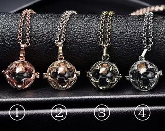 Colgante con relicario de cristal en forma de trébol que se puede abrir, collar con bisagra para guardar recuerdos, joyería conmemorativa para cenizas, regalo único para inauguración de casa.