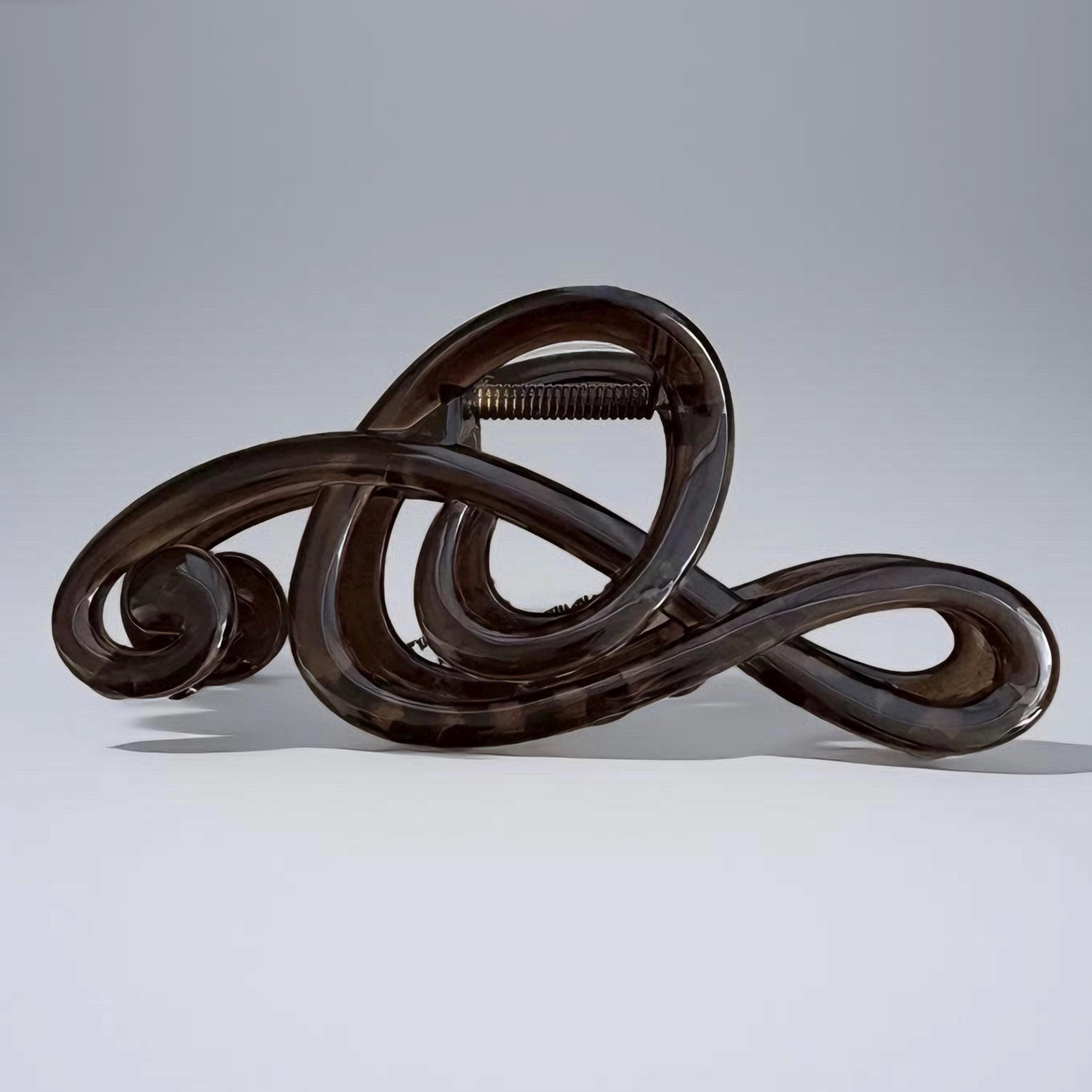 Artistic Treble Clef Hair Claw, Brown Music Note Hair Clip, Minimalist ...